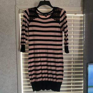 By and By sweater dress w/lace shoulders!